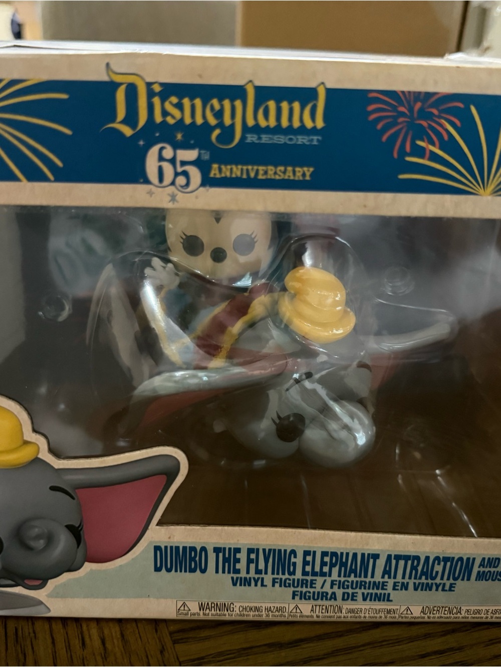 Disneyland 65th Anniversary Dumbo Funko Pop Rides 92 Figure -